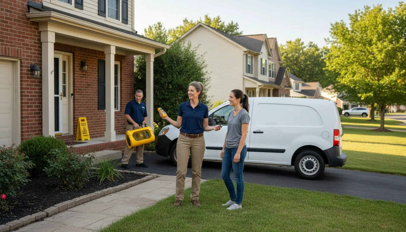 Residential water damage restoration in East Brady, PA